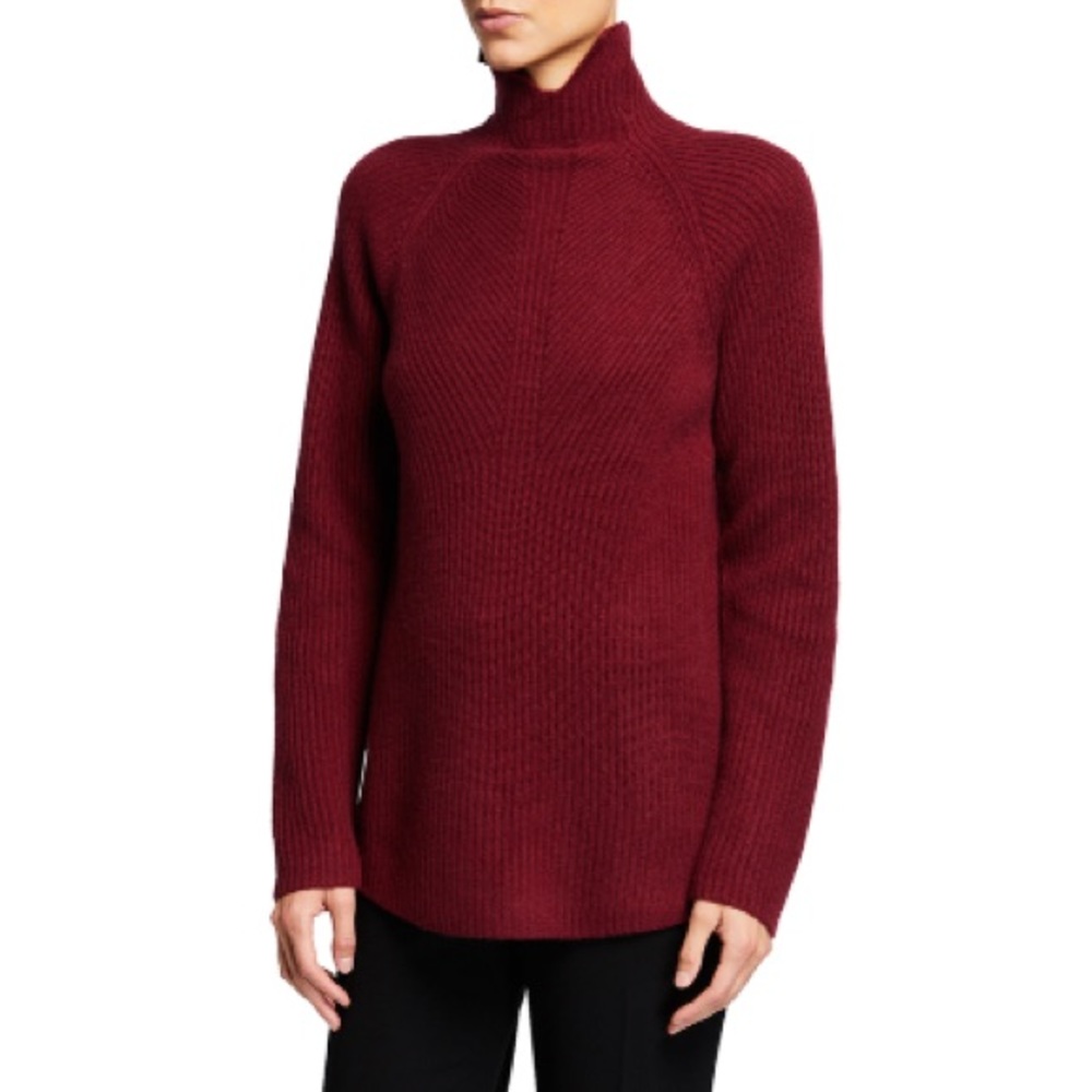 Theory Moving Rib Turtleneck Sweater in Cashmere